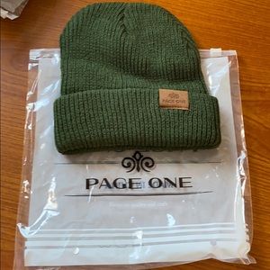 Brand new PAGE ONE KIDS BEANIE GREEN